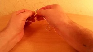 Безузловой узел NoKnot для привязывания крючка с колечком