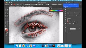 Tracing over an eye in Illustrator (tips & tricks)