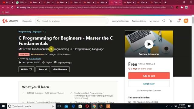 udemy free online courses with certificate //#udemy100%free courses