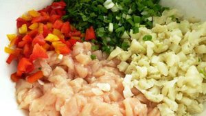 Куриные котлеты с цветной капустой
