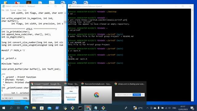 0x11.C Printf Project смотреть онлайн