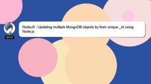 NodeJS : Updating multiple MongoDB objects by their unique _id using Node.js