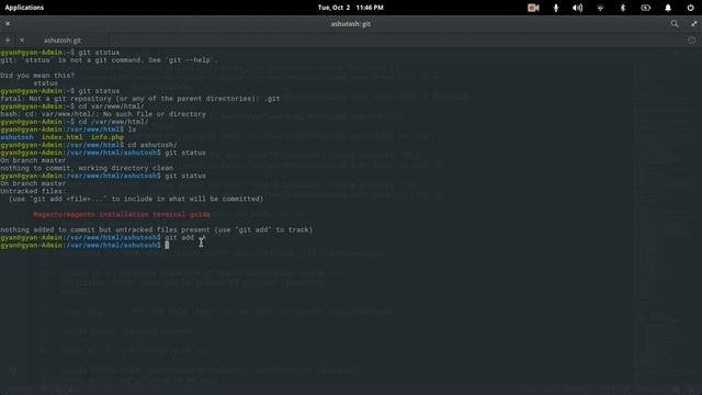 basic git command only | start using git | solve basic problem in git in ubuntu | git in hindi 1 смотреть онлайн