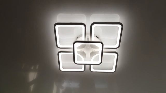 Светодиодная люстра квадраты с пультом Squares 5 смотреть онлайн