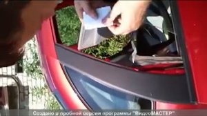 Оклейка стоек дверей комплектом ЗМ Лада Калина.