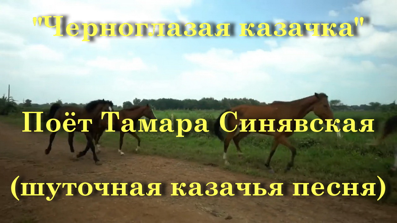 Черноглазая казачка -Тамара Синявская - Шуточная казачья песня