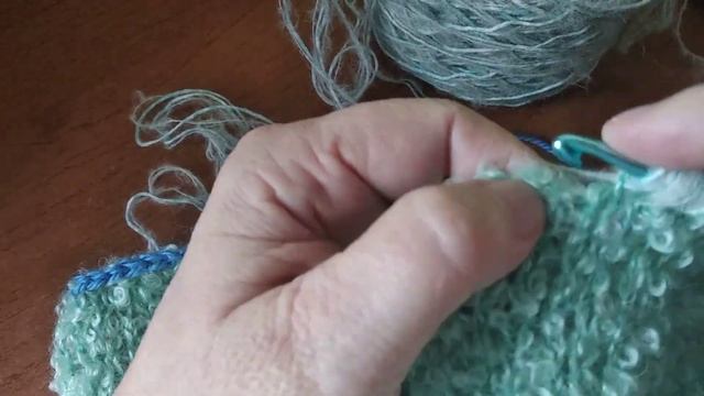 Тёплая бандана (повойник) #тунисским_вязанием