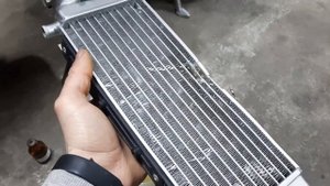 Ремонт Радиатора мотоцикла своими руками за 150 руб!