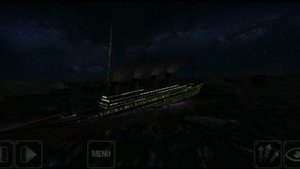 Титаник посылает сигнал бедствия SOS.