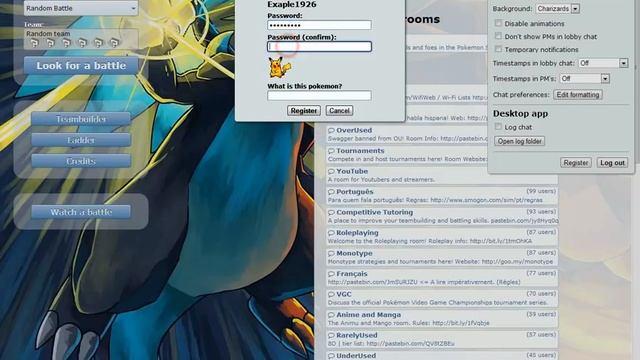 Pokemon Showdown how to make an Account / How to register смотреть онлайн