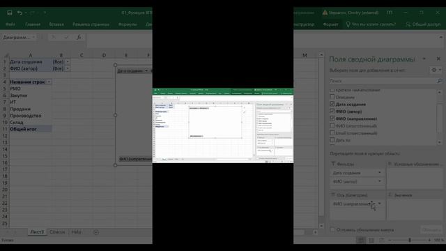 Сводная диаграмма в MS Excel || Курс «Excel и Project в проектном управлении» (урок 3)