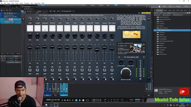 CARA INSTALL MONSTER DRUMS FREE