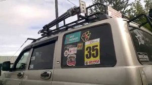 УАЗ Патриот. Небольшой обзор самодельного багажника на релинги