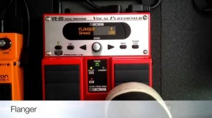 Vocal Effects Processor Demo - BOSS VE-20 (with FLUTE)