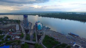 Барнаул, речной вокзал с квадрокоптера
