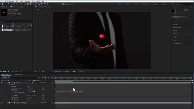 Create a wiggle effect in after effects (Floating effect) in 2023
