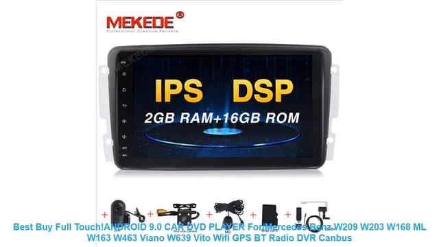 Best Buy Full Touch!ANDROID 9.0 CAR DVD PLAYER For/Mercedes Benz W209 смотреть онлайн