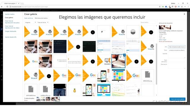 WordPress: Cómo crear una galería sin plugin смотреть онлайн