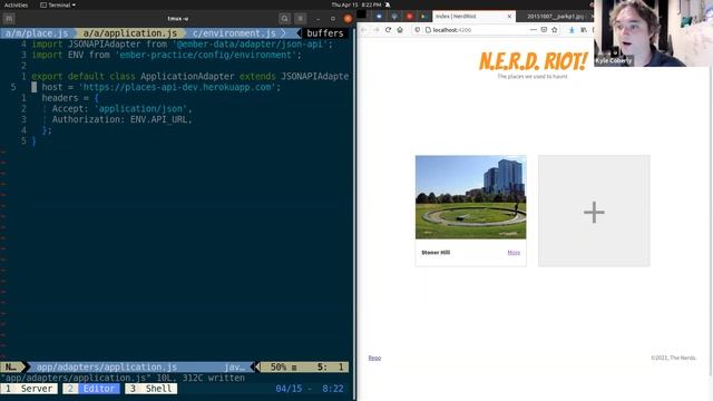 frontend framework showdown part 2 (React + Ember) (Power Lost while recording)