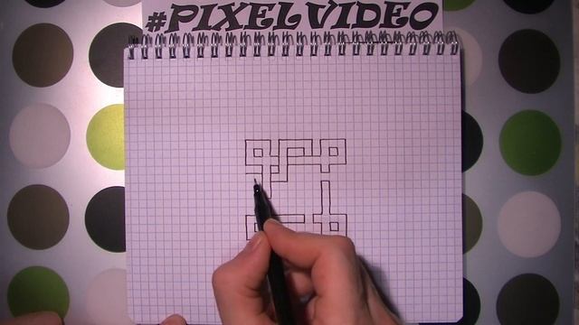 3Д Узор Простые Рисунки по Клеточкам #pixelvideo