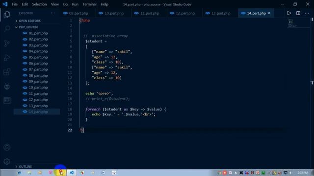 PHP  full course || part - 14 ||  Associative array in php || developer rezwan