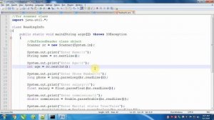 Java Introduction   Part 6   Reading Data by Scanner Class in Java programming