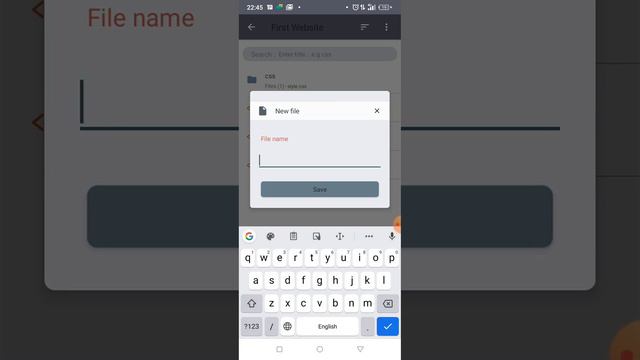 HTML and CSS Website Video 1b: Using an android phone to create a website.
