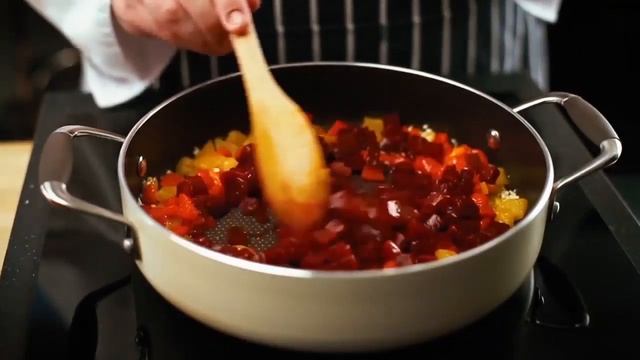 Бургур с оливками запеченным, перцем и свеклой смотреть онлайн