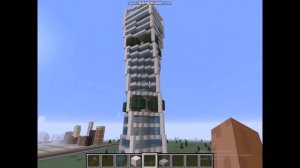 обзор на необычный небоскрёб в майнкрафт 1 строительство города в майнкрафт