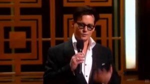 Johnny Depp on stage at Don Rickles One Night Only