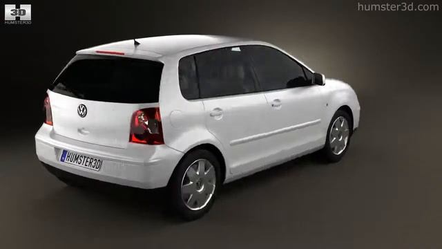 Volkswagen Polo Mk4 5-door 2001 by 3D model store Humster3D.com смотреть онлайн