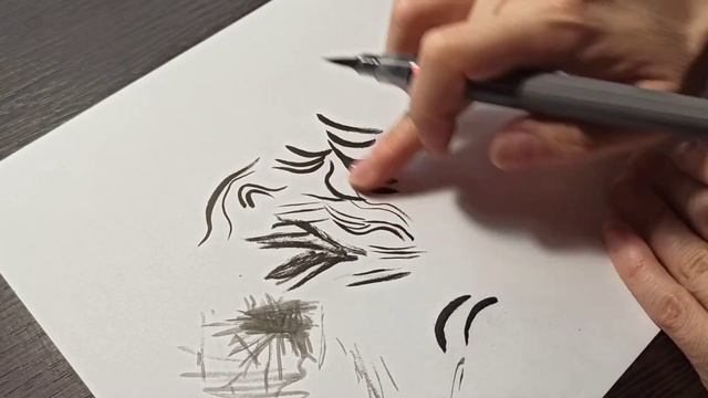 Обзор японского брашпена с Озона, ручка для каллиграфии смотреть онлайн