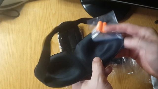 Посылка из Китая: Маска на глаза для сна и беруши (повязка от солнечного света) смотреть онлайн