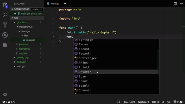 Code your first program