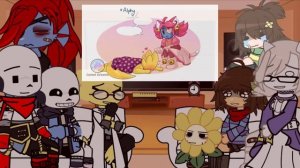 undertale reacts to sans