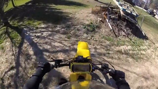 1987 suzuki dr 200 pov jumping ride around