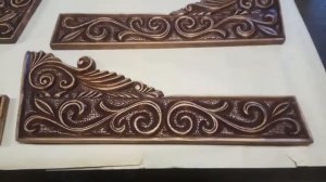 4 ч. - Перетонировка резьбы по дереву ручным  фрезером с доработкой резцами.