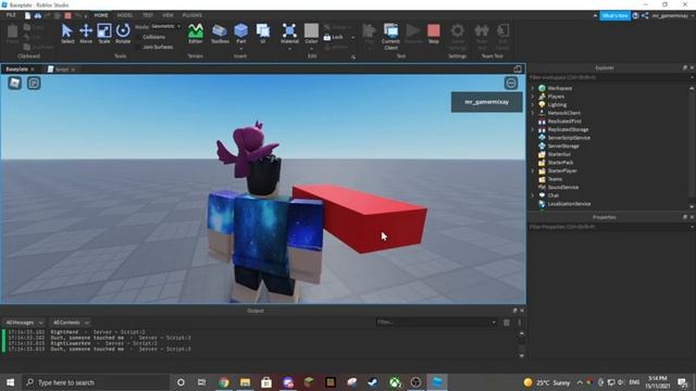 Learning Roblox Studio 101 Ep 2 (More on variables, functions, events and humanoid) смотреть онлайн