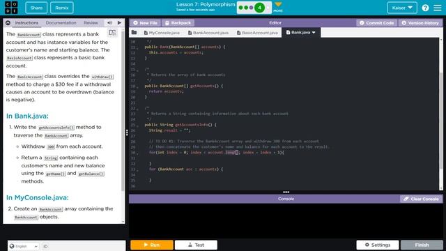 Code.org Lesson 7.4B Polymorphism | Tutorial with Answers | Computer Science A Unit 3 смотреть онлайн