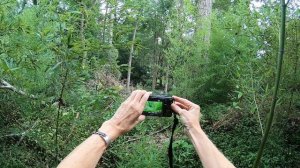 7/3/21: NIKON W300 via GOPRO HERO6 overhead cicada, distant mower