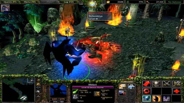 Illidan vs. Tichondrius [Warcraft 3] смотреть онлайн