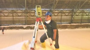 TOTAL STATION TCR 703 UNTUK PENGUKURAN  VOLUME PUPUK CURAH