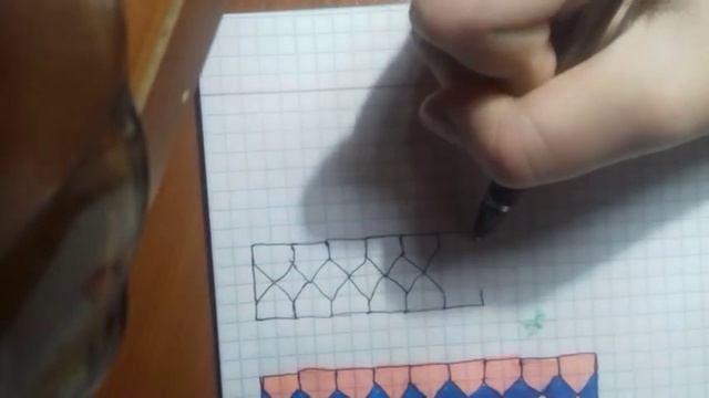 Как нарисовать узор "бантик"#2 смотреть онлайн