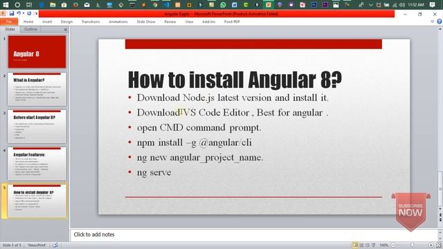 Angular 8 Tutorial - Part 01 - Introduction and how to install