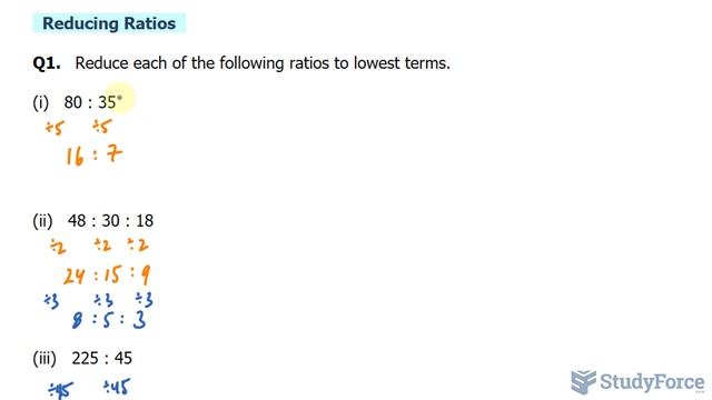 ? Reduce ratios and write in higher terms смотреть онлайн
