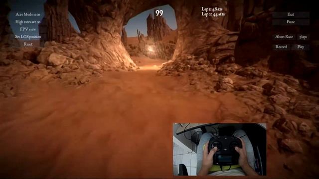 (FPV Simulator) - FPV Freerider RECHARGED and Flysky FS-i6S Transmitter