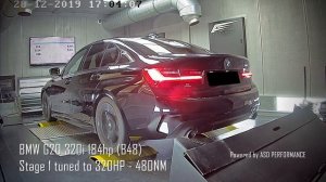 BMW G20 320i 184hp B48 - Stage 1 tuned to 320HP-480nm - Powered by ASD PERFORMANCE