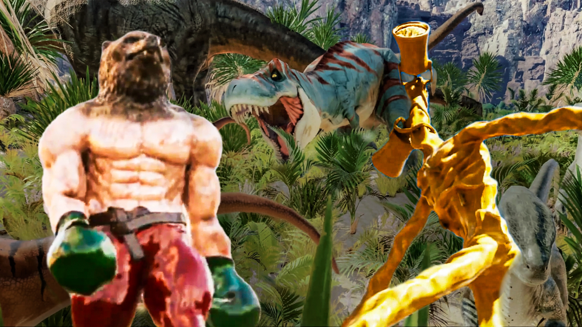 KULAKAS VS Siren Head Fight ｜ Братья Кулакас попадают в ловушку Сиреноголовых в мире динозавров