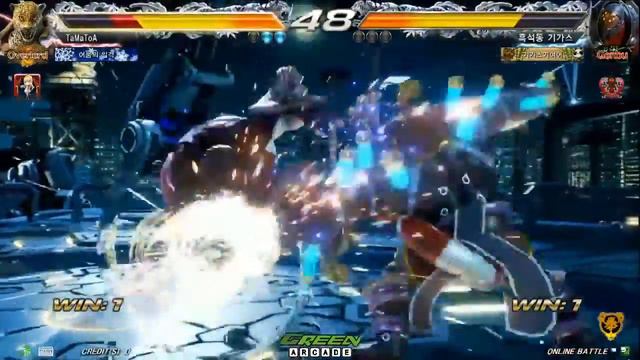 鉄拳7 FR TEKKEN 7 FR KING wearing Wacky WOLF MASK VS GIGAS смотреть онлайн