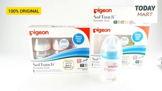 PIGEON Botol Peristaltic Plus 160ml / Wide Neck ( Paket Beli 2 Bonus 1 ) by TODAY mart смотреть онлайн